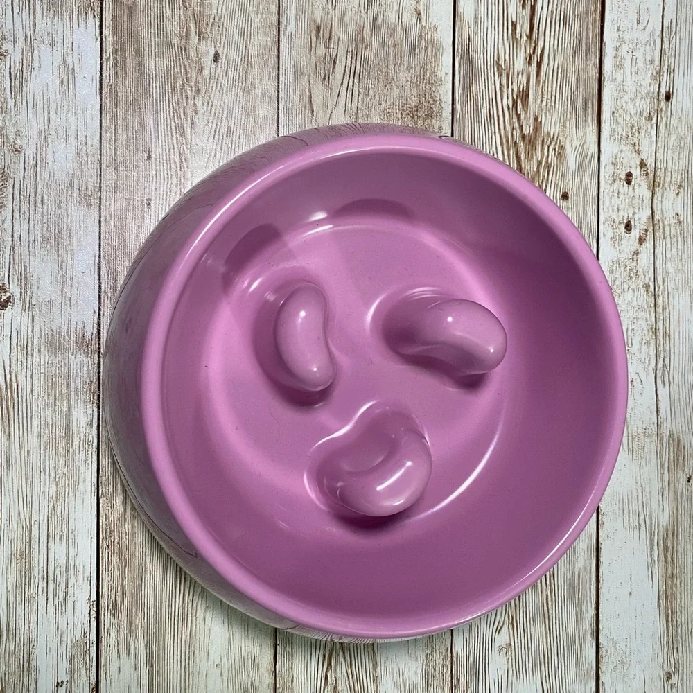 RESERVED VNTD United K9s Slow Feed Pet Bowl in Pink/Purple Dishwasher Safe
